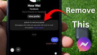 How to remove end to end encryption in messenger chat  2024 [upl. by Ycnaf]