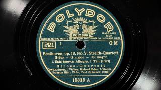 Stross Quartet  Beethoven  op 18 No2  G major [upl. by Okomom857]