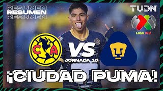 HIGHLIGHTS  América vs Pumas  Liga Mx AP2024  J10  TUDN [upl. by Sholom]