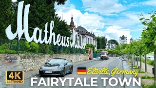 Germany 4K Walking Tour  Walk in one of the most beautiful Town Etlville in Germany Castle Vlog [upl. by Ynohtnaeoj]