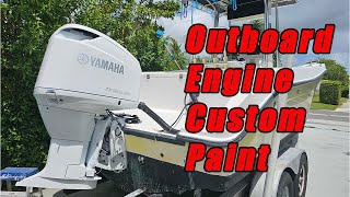 Outboard Engine Custom Paint [upl. by Ainolloppa]