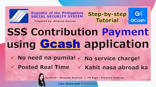 SSS Contribution Payment Using GCash Application Step by Step Tutorial [upl. by Cresida]