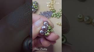 DIY Beaded Bead Pendant tutorial shorts beadedjewelrymaking beadedbead diytutorial diy [upl. by Blatt]