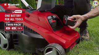 Einhell Power 36 V XChange Lawnmower  Toolstation [upl. by Weinstock]