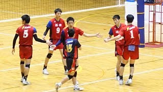 洛南vs駿台学園 全国私学2018決勝戦 第2セット さくらバレー Japan volleyball [upl. by Cchaddie]