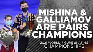 Mishina amp Galliamov Are Pairs World Champions Silver for Sui amp Han  THAT FIGURE SKATING SHOW [upl. by Whitman]