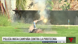 Policía inicia campaña contra la pirotecnia en Navidad [upl. by Etolas]