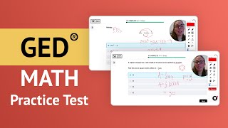 GED Math Practice Test  All Answers Explained By A Math Teacher [upl. by Beth]