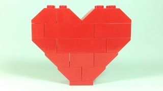 How To Build Lego HEART  4628 LEGO® Fun with Bricks Building Ideas [upl. by Ecilef]