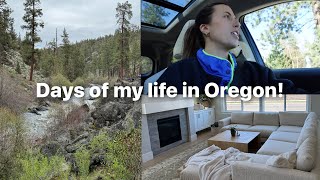 OREGON VLOG Life updates new job 🥳  couch delivery  Riley Ranch Nature Preserve  spring ski [upl. by Denton]