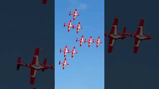 RCAF Snowbirds Bottomside Pass Concorde to Big Diamond snowbirds canada rcaf100 airshow jet [upl. by Ahsel]