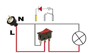 Cómo conectar un interruptor con indicación luminosa [upl. by Artkele]