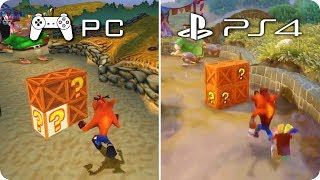 PCPS4 Graphics Comparison  Crash Bandicoot 3  PC Emulation PS1 vs PS4 N Sane Trilogy [upl. by Ahsratan]