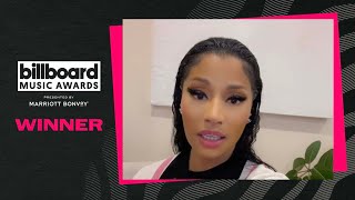 Nicki Minaj Accepts Top Female Rap Artist  Billboard Music Awards 2023 [upl. by Nilved]