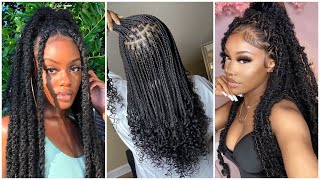 Protective Style Compilation  Braids Locs Twists and Cornrows [upl. by Ileek]