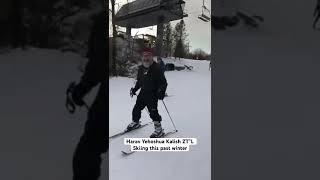 Harav Yehoshua Kalish ZT”L skiing this past winter [upl. by Angelique]