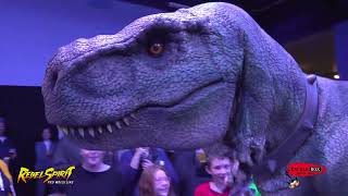 BRUCE THE TREX MAKES HIS ENTRANCE AT THE REBEL SPIRIT RUMBLE [upl. by Krongold896]