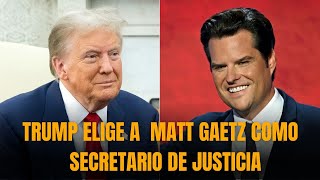 Los DEMOCRATAS TIEMBLAN con la designación de Matt Gaetz como Secretario de Justicia [upl. by Lesirg245]