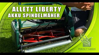 Allett Liberty 43  stärken und schwächen  Akku Spindelmäher  Cylinder Mower [upl. by Farrel]