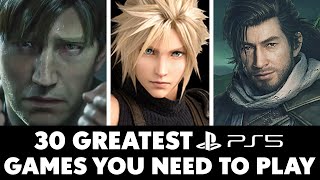 30 Greatest PS5 Games You ABSOLUTELY Need To Play 2024 Edition [upl. by Drofyar585]