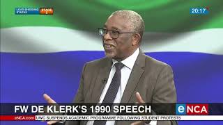 Moeletsi Mbeki talks on FW de Klerks 1990 speech  1\2 [upl. by Enirac366]