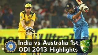 2013 1st ODI India vs Australia at Pune [upl. by Jelle207]