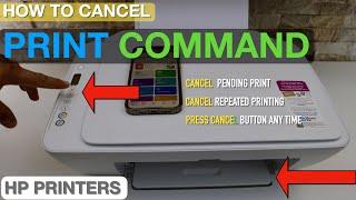 How To Cancel Print Command in HP Printers [upl. by Hebner796]