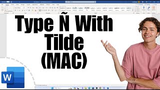 How to type n With Tilde on MAC Keyboard   ñ Ñ [upl. by Eichman]