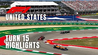 2021 F1 US Grand Prix  Highlights from Turn 15 Grandstand Top Row Seats [upl. by Alejoa]