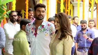 Bellamkonda Sreenivas and Kajal New Movie Opening Video  Manastars [upl. by Ashly174]