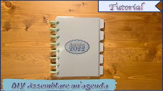 Scrapbooking tutorial  DIY Assemblare unagenda personalizzata [upl. by Hersch]