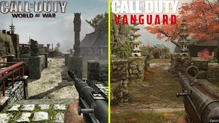 Call of Duty Vanguard vs CoD World at War Returning Maps Graphics Comparison [upl. by Carmel650]