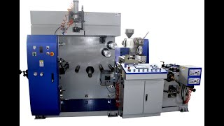 Pilot machine for PLA extrusion coating [upl. by Ellehcen]