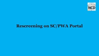 Rescreening on SHC PortalPWA [upl. by Labannah]