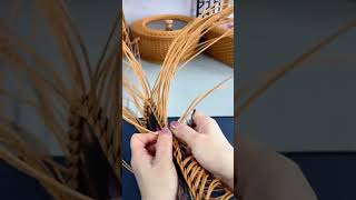 How to Weave with PE Rattan diy diybasket handmade [upl. by Nidroj]