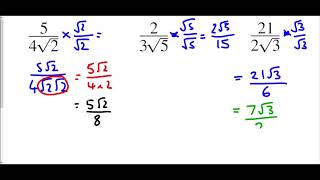 Rationalise the Denominator  Mr Morley Maths [upl. by Leary]