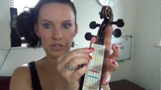 HOW TO Put Finger StickersMarkers on your Violin  DONT FRET [upl. by Namwob]