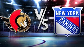 NY Rangers VS Ottawa Senators LIVE STREAM Reactions [upl. by Anaeco]