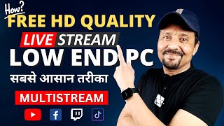 Free HD Quality Live Streaming From Low End PC  Mobizen Live Studio  Best Multi Streaming Platform [upl. by Doll386]