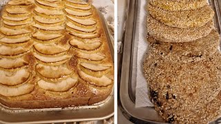 Gâteau aux pommes et des galettes aux grains dorge 🍏🍎🌾🤤 😍 كعكة التفاح وفطائر بحبوب الشعير [upl. by Attenyw]