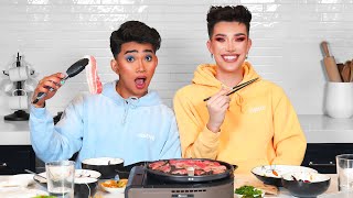 Korean BBQ Mukbang ft Bretman Rock [upl. by Attoynek]