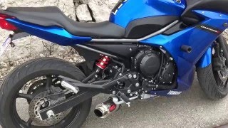 Yamaha Xj6 DiversionF MassExhaust sound [upl. by Ardnalahs]