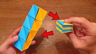 How To Make a Paper MAGIC CUBES SPIRAL  Fun amp Easy Origami [upl. by Ecirtnahs]