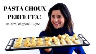 PASTA CHOUX PERFETTA Bignè e zeppole senza burro Ricetta SAL DE RISO  Ricette di Gabri [upl. by Polinski]