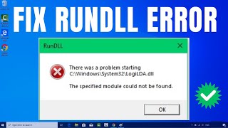 How to Fix RunDLL Error on Windows 1011 [upl. by Terrilyn429]