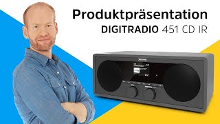 DIGITRADIO 451 CD IR  Premium DABInternetStereoradio mit BluetoothAudiostreaming  TechniSat [upl. by Adnauqaj200]