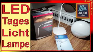 ALDI Angebot  LED Tageslichtlampe mit Farbtemperatur und Dimmer  Home Office  LED Leselampe [upl. by Oringa651]