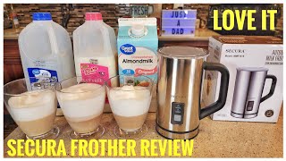 REVIEW Secura Milk Frother Automatic Hot amp Cold Maker for Latte Cappuccinos Macchiato [upl. by Acenahs]