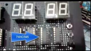 Digital Clock DS1307 with 74hc595 [upl. by Ettenahs718]