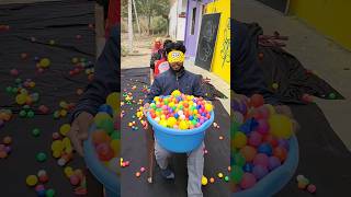 pour challenge 10000 multi color ping pong ball game for entertainment  part 5 shorts [upl. by Tound]